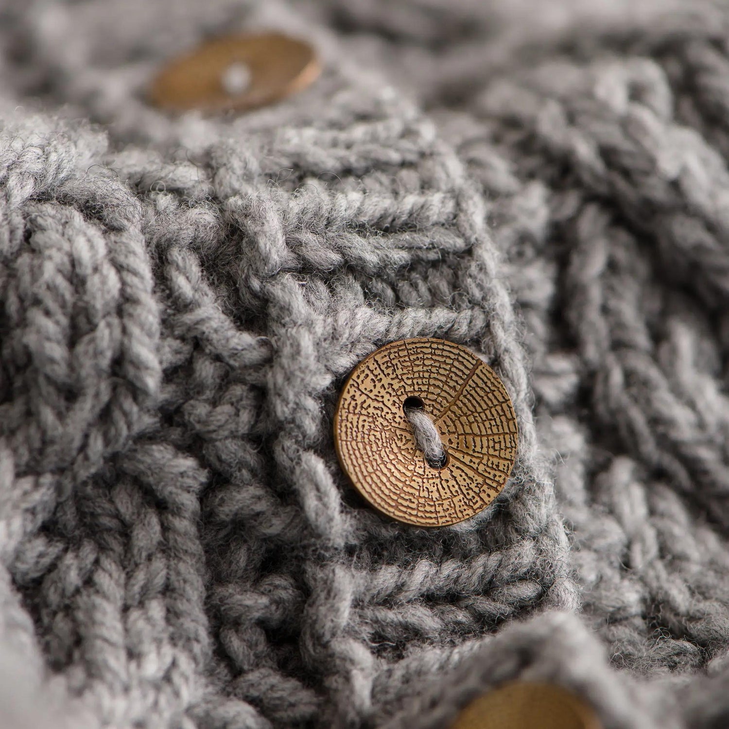 Woodgrain Brass Buttons