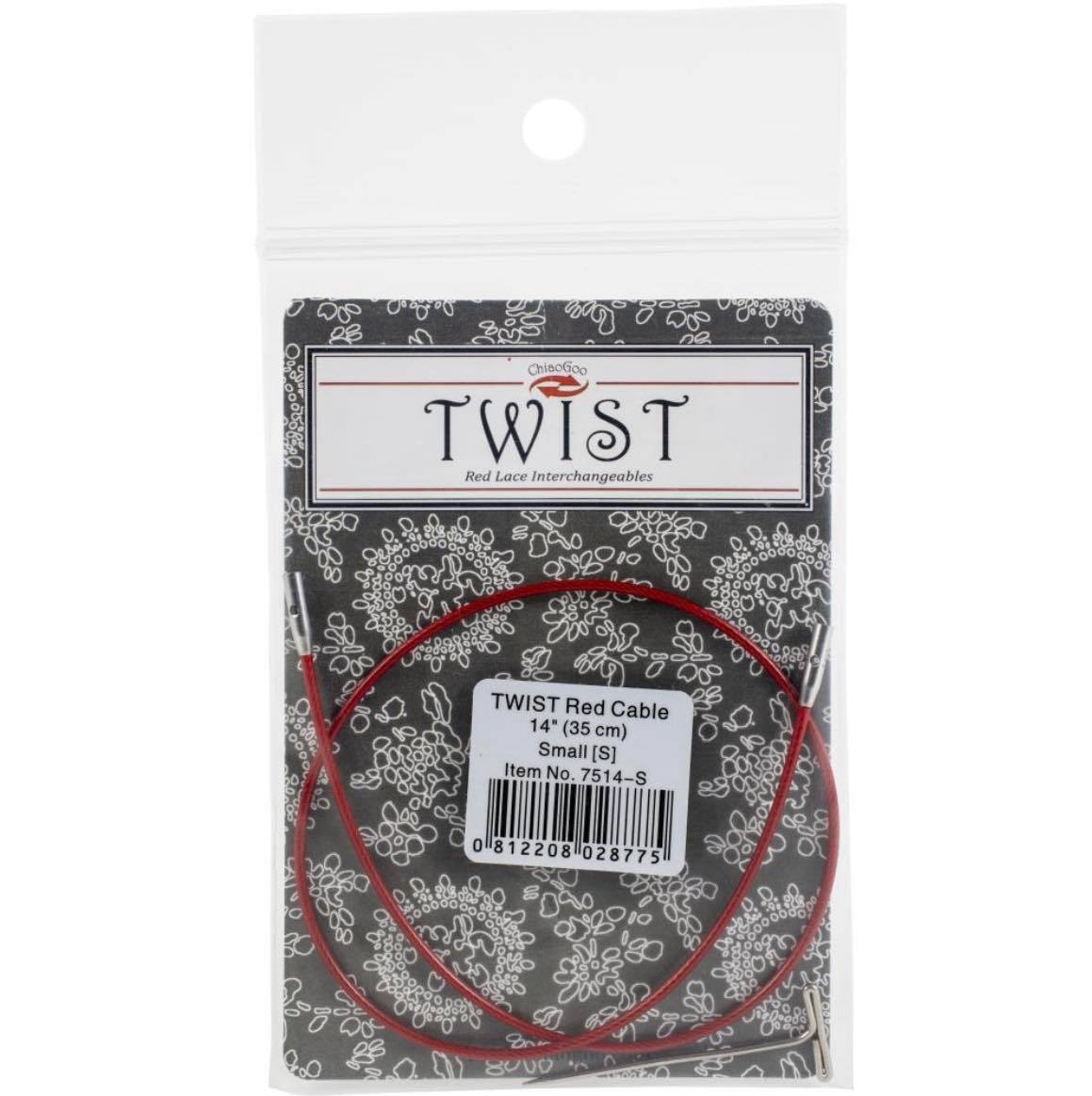 ChiaoGoo TWIST Red Lace Interchangeable Cables 14"