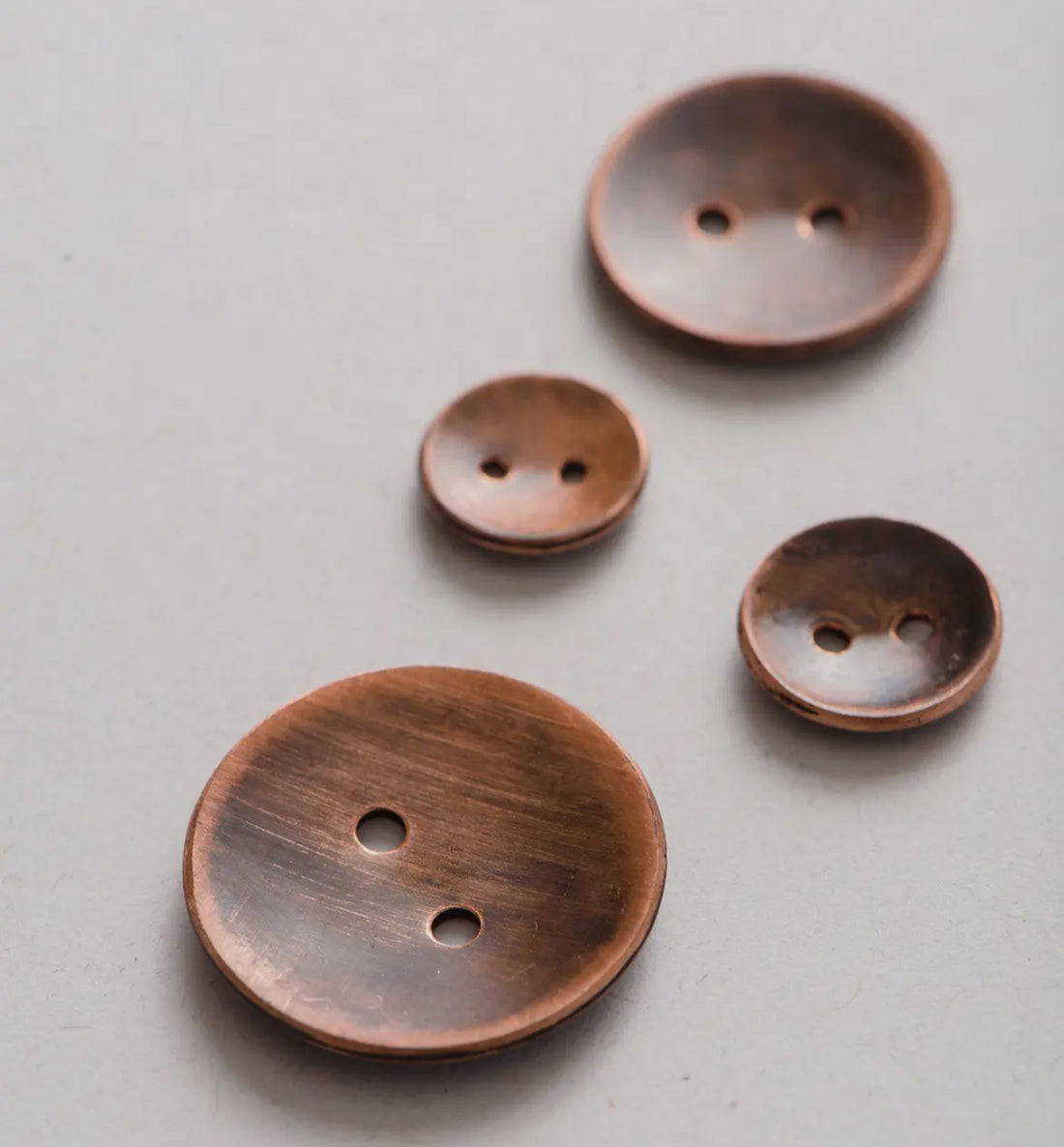 Copper buttons