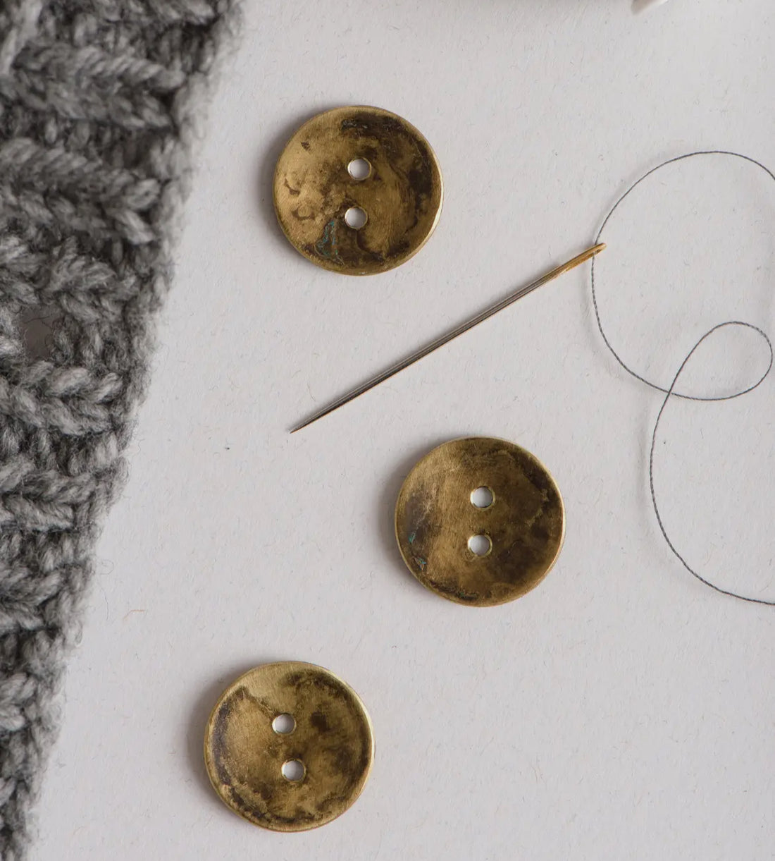 Brass buttons