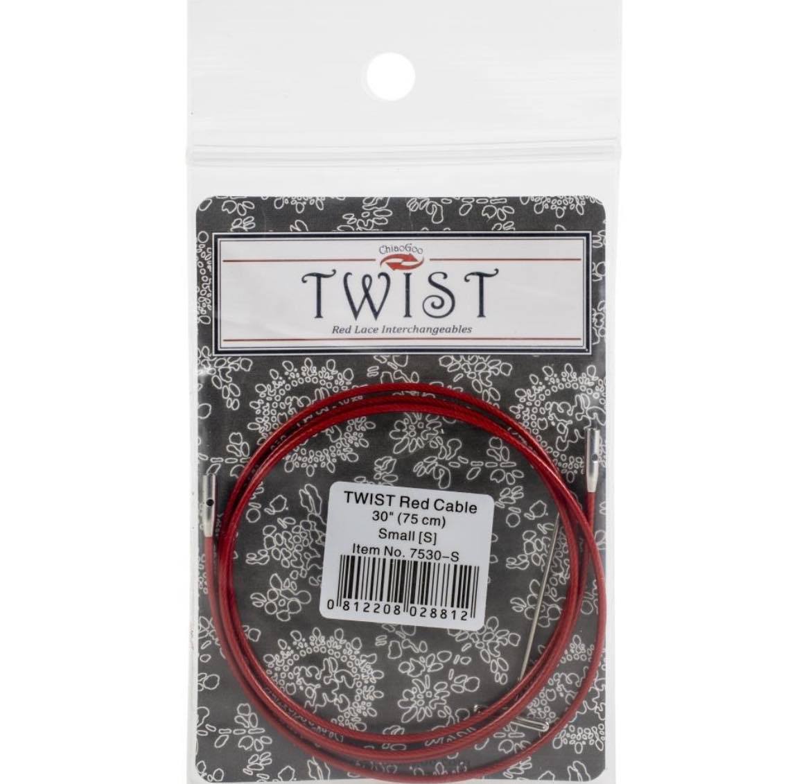 ChiaoGoo TWIST Red Lace Interchangeable Cables 30"