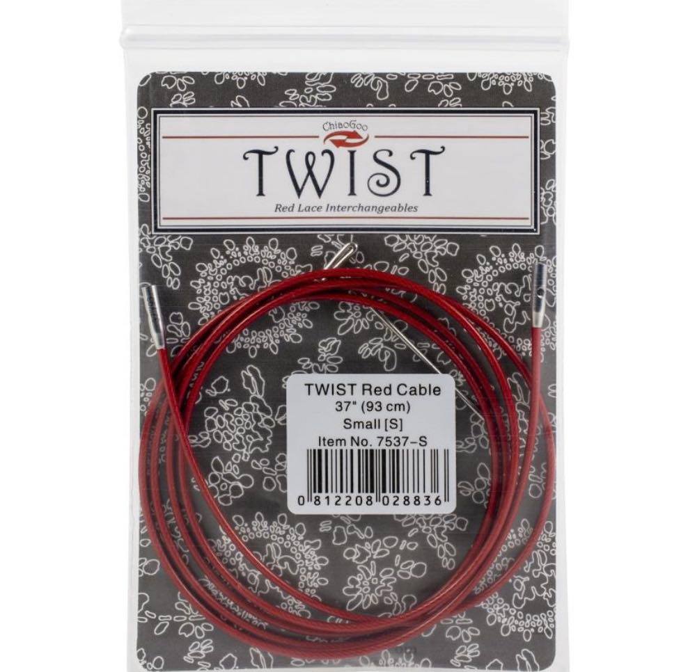 ChiaoGoo TWIST Red Lace Interchangeable Cables 37&quot;